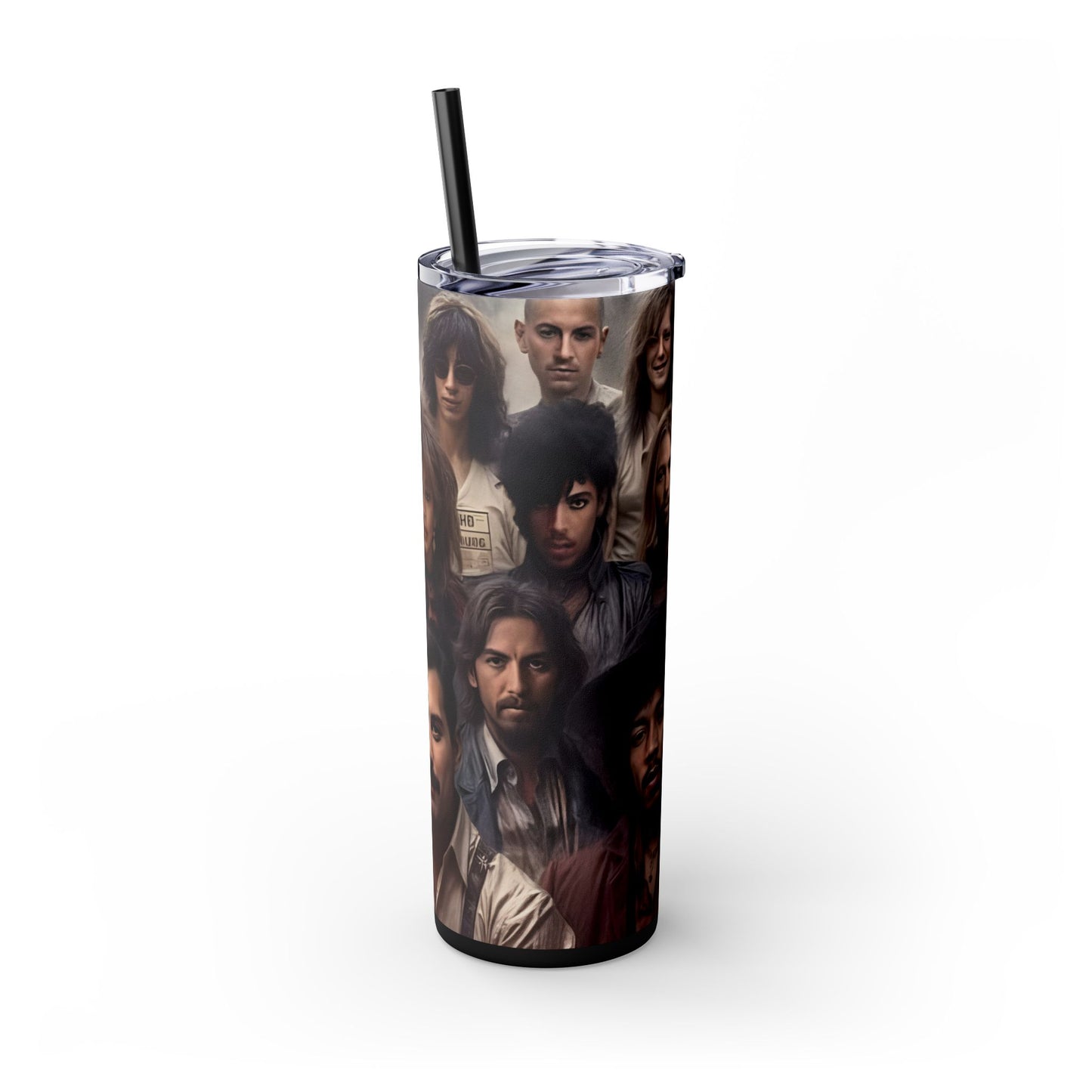 Heaven Music Legends - Skinny Tumbler with Straw, 20oz - Rock n Royalty Designs