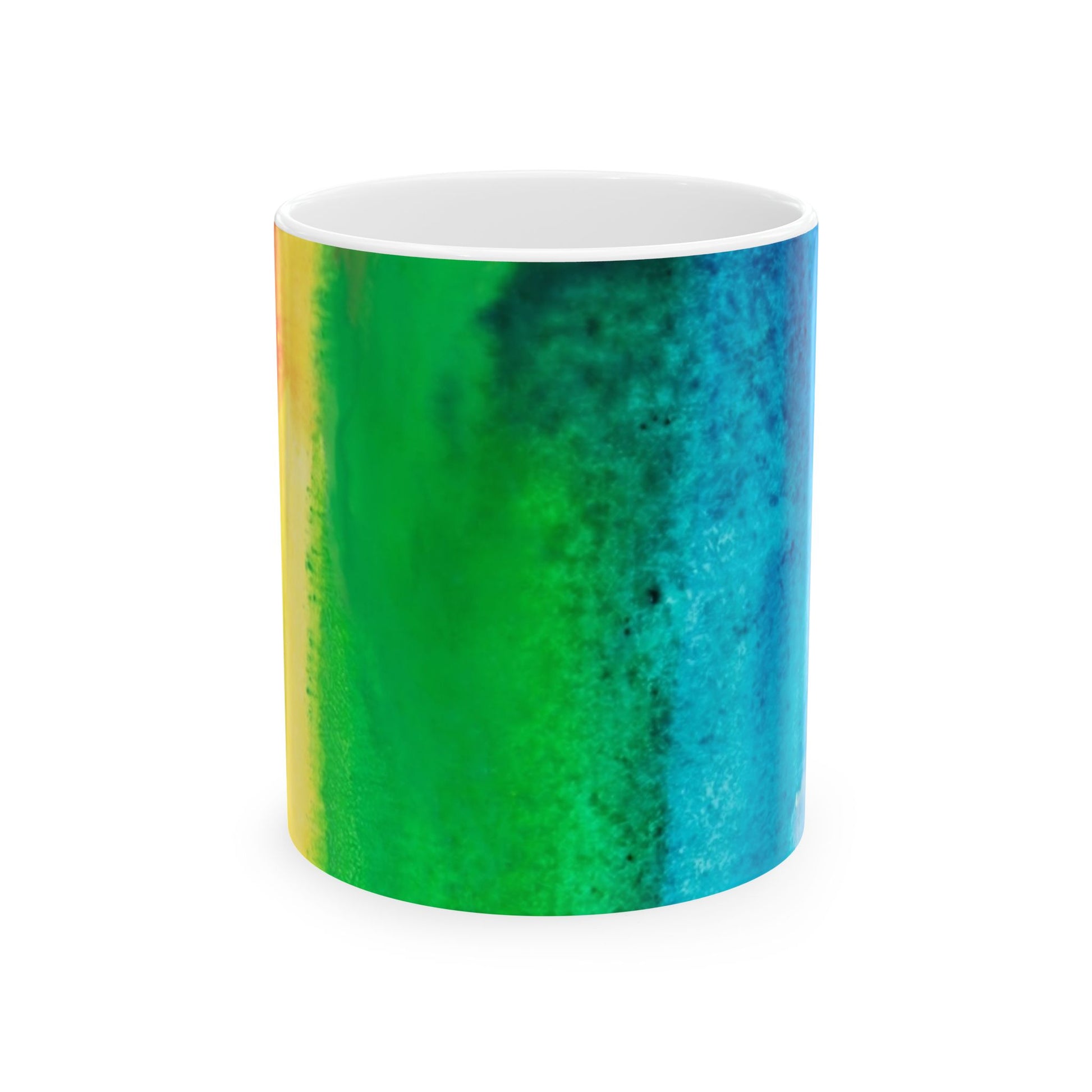 COLORFUL RAINBOW - Ceramic Mug, (11oz, 15oz) - Rock n Royalty Designs