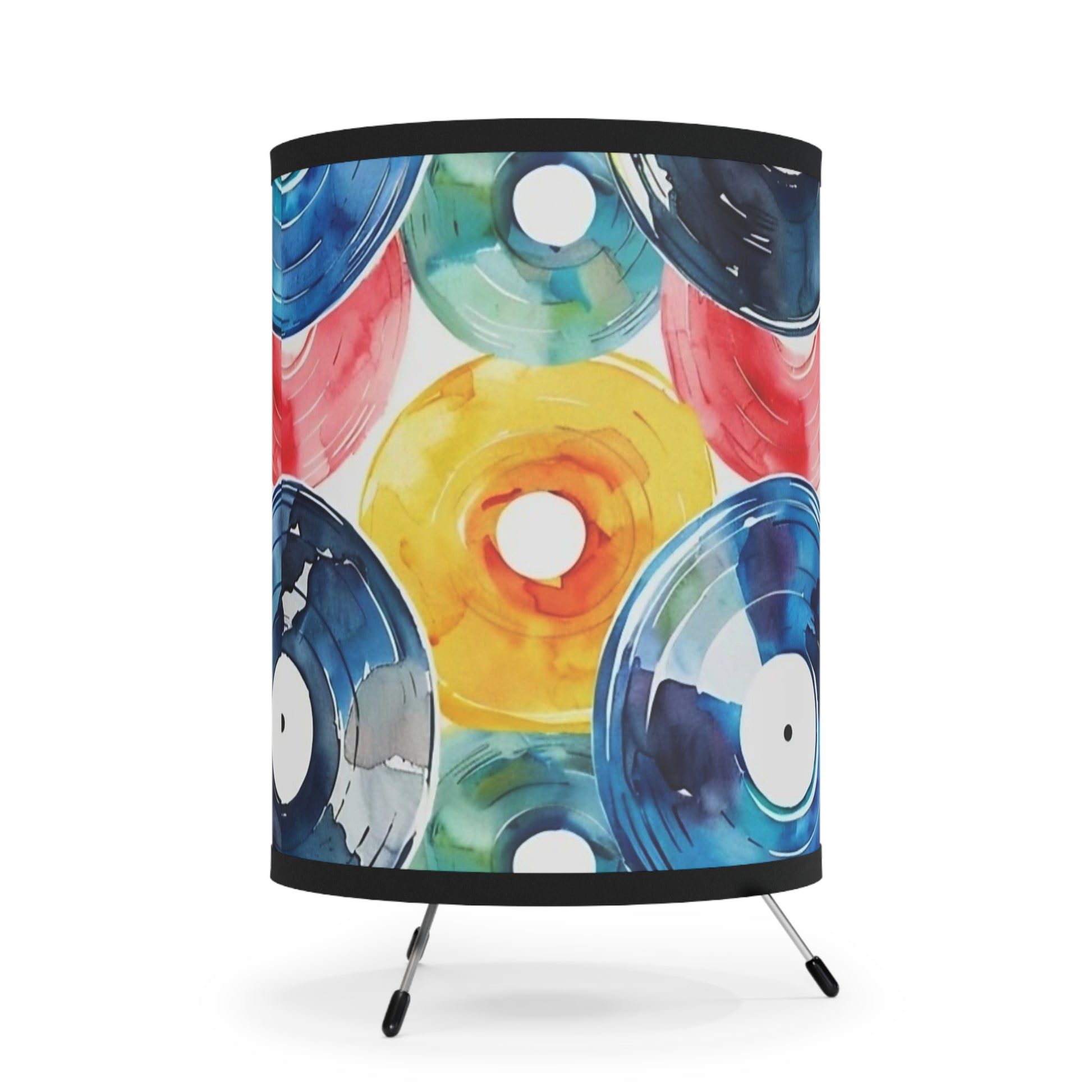 WATERCOLOR ALBUMS - Tripod Lamp with High-Res Printed Shade, US\CA plug Printify