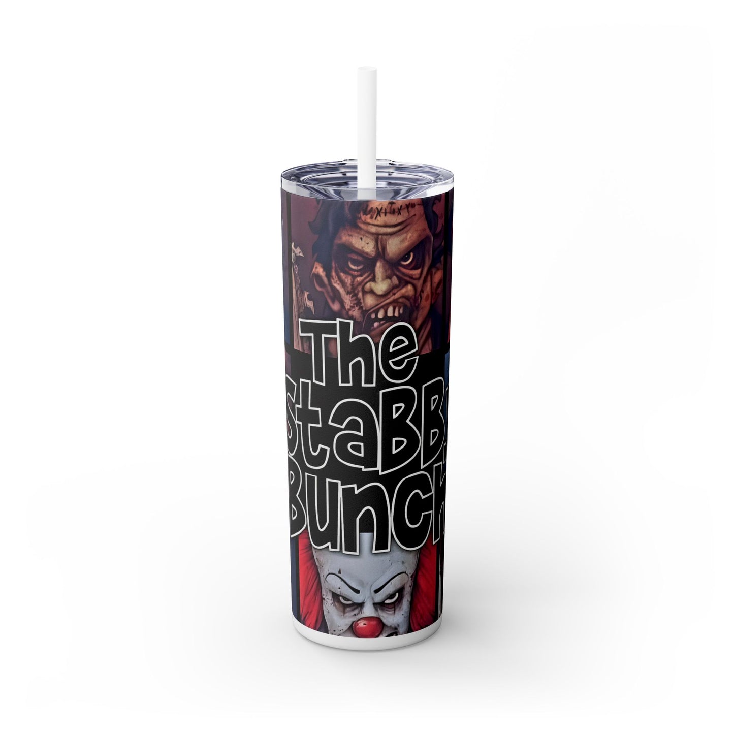 THE STABBY BUNCH - Skinny Tumbler with Straw, 20oz - Rock n Royalty Designs