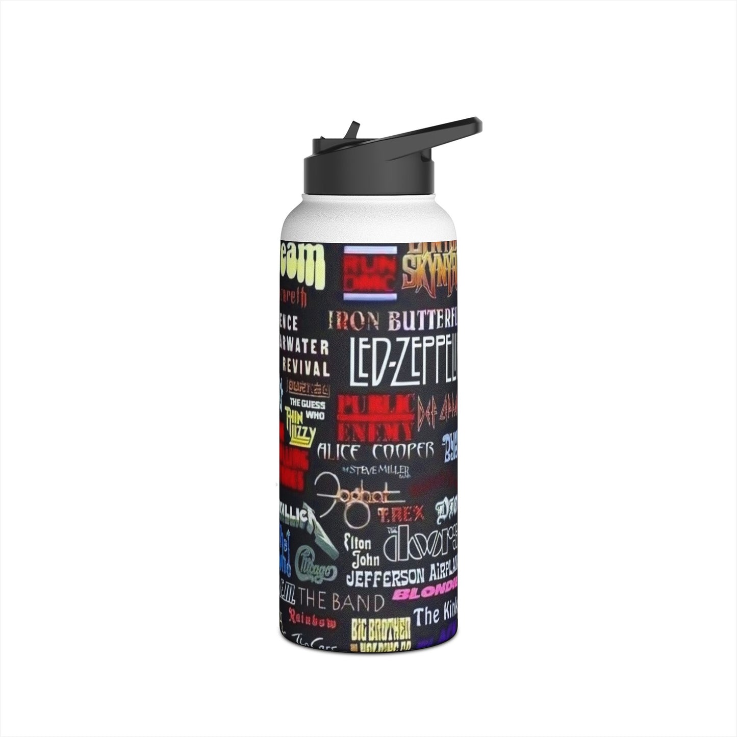 Stainless Steel Water Bottle, Standard Lid - Rock n Royalty Designs