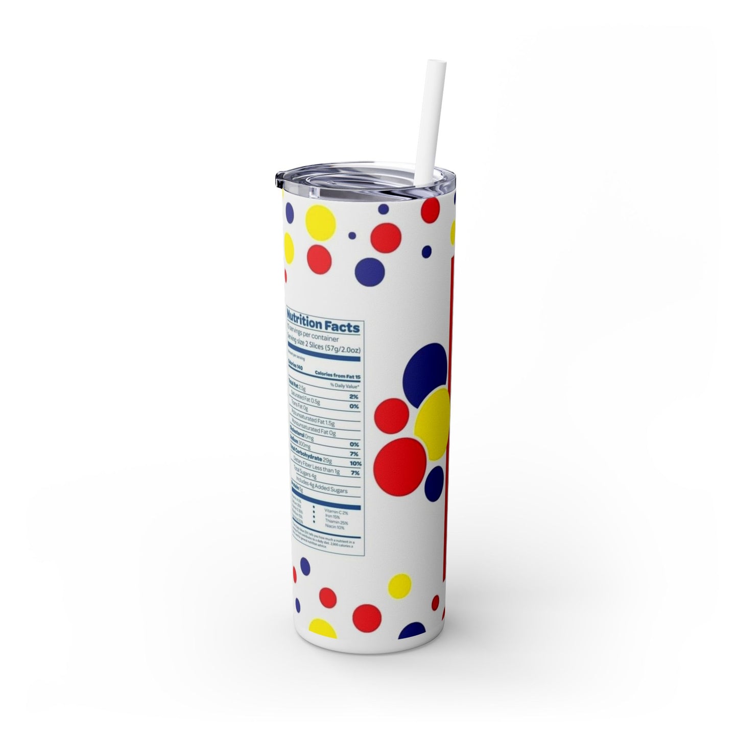 WONDER BREAD 🍞 - Skinny Tumbler with Straw, 20oz - Rock n Royalty Designs