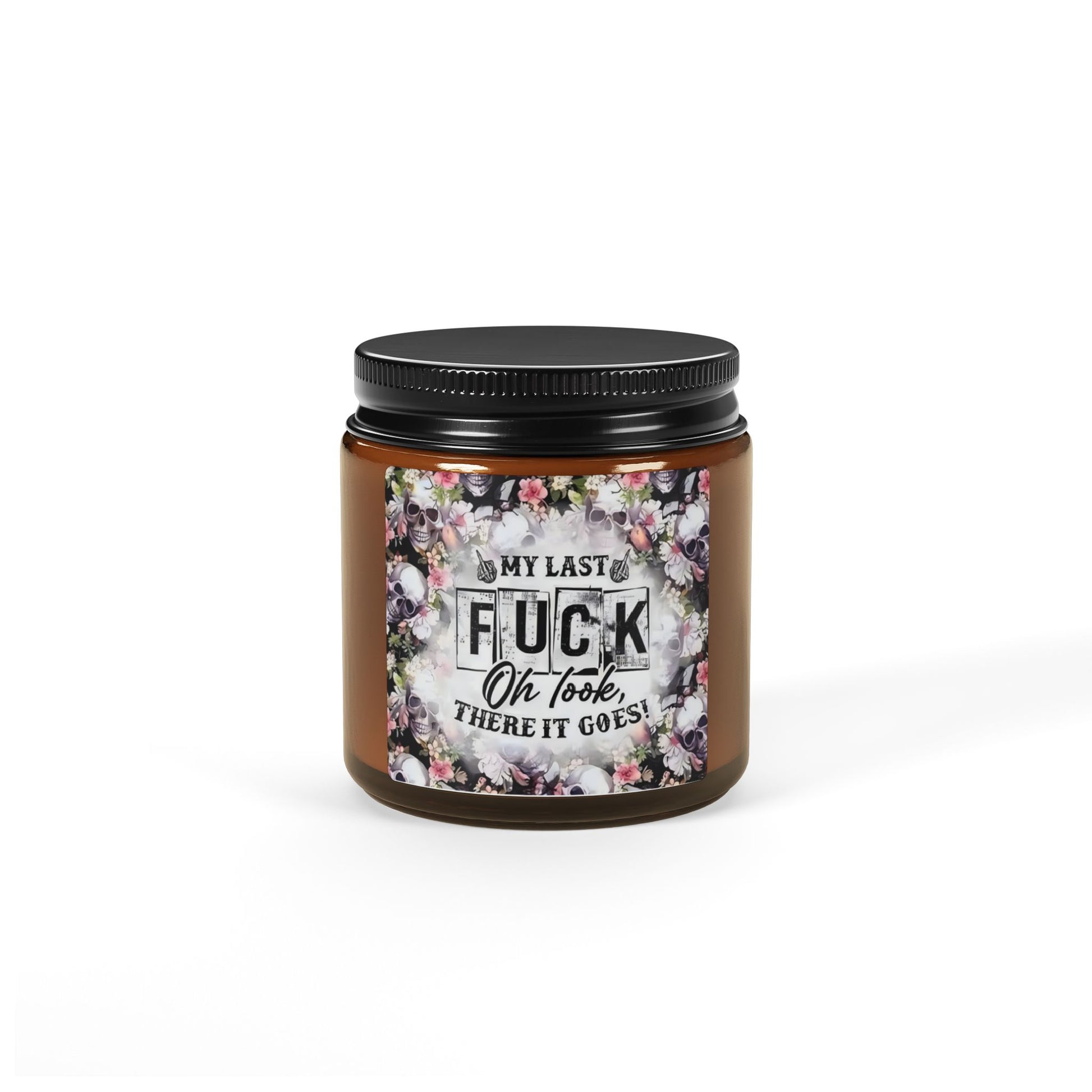 My Last F@CK - Scented Soy Candle (Multi-Size, Amber Jar) Printify