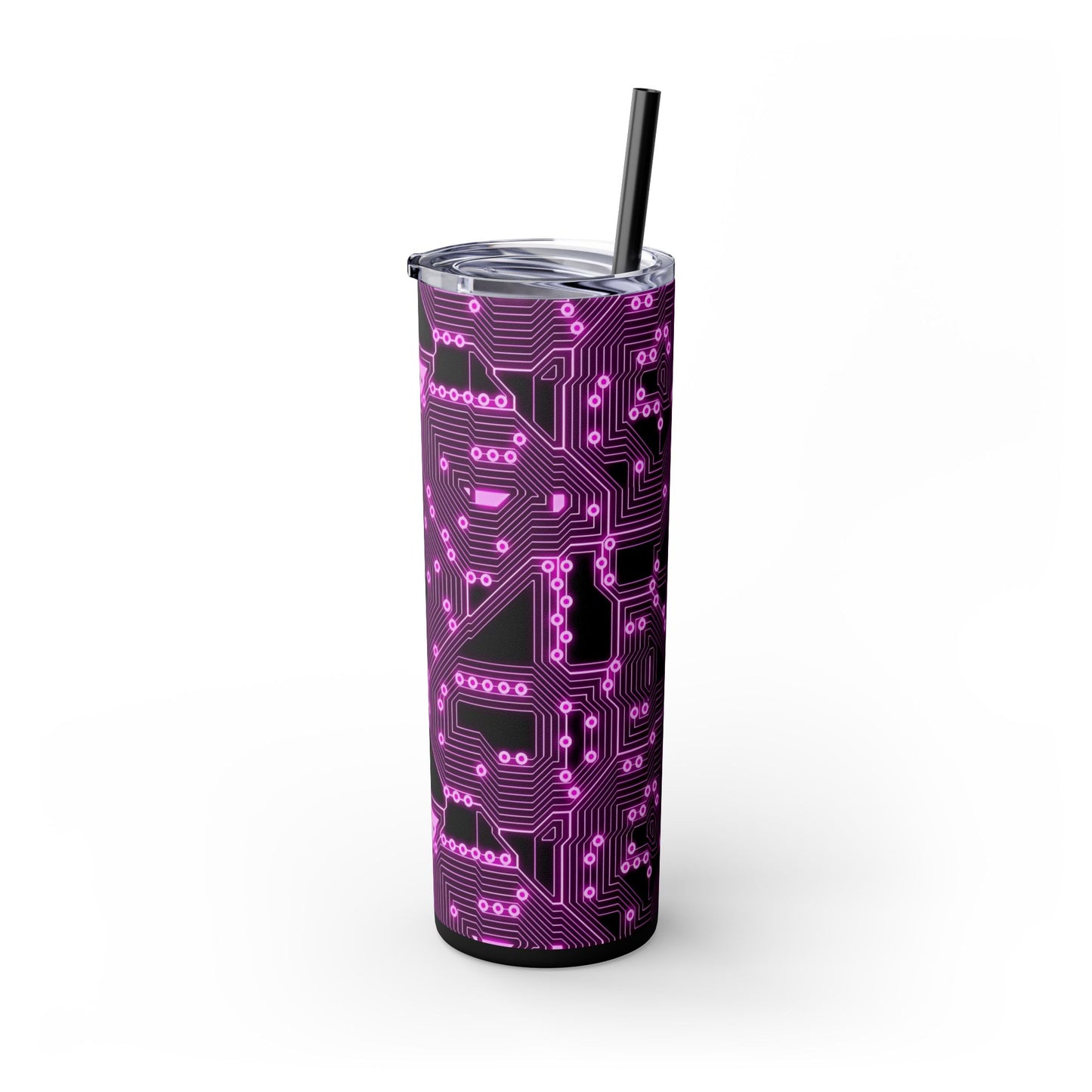 "Tech Pink Circuit Board Tumbler" Printify