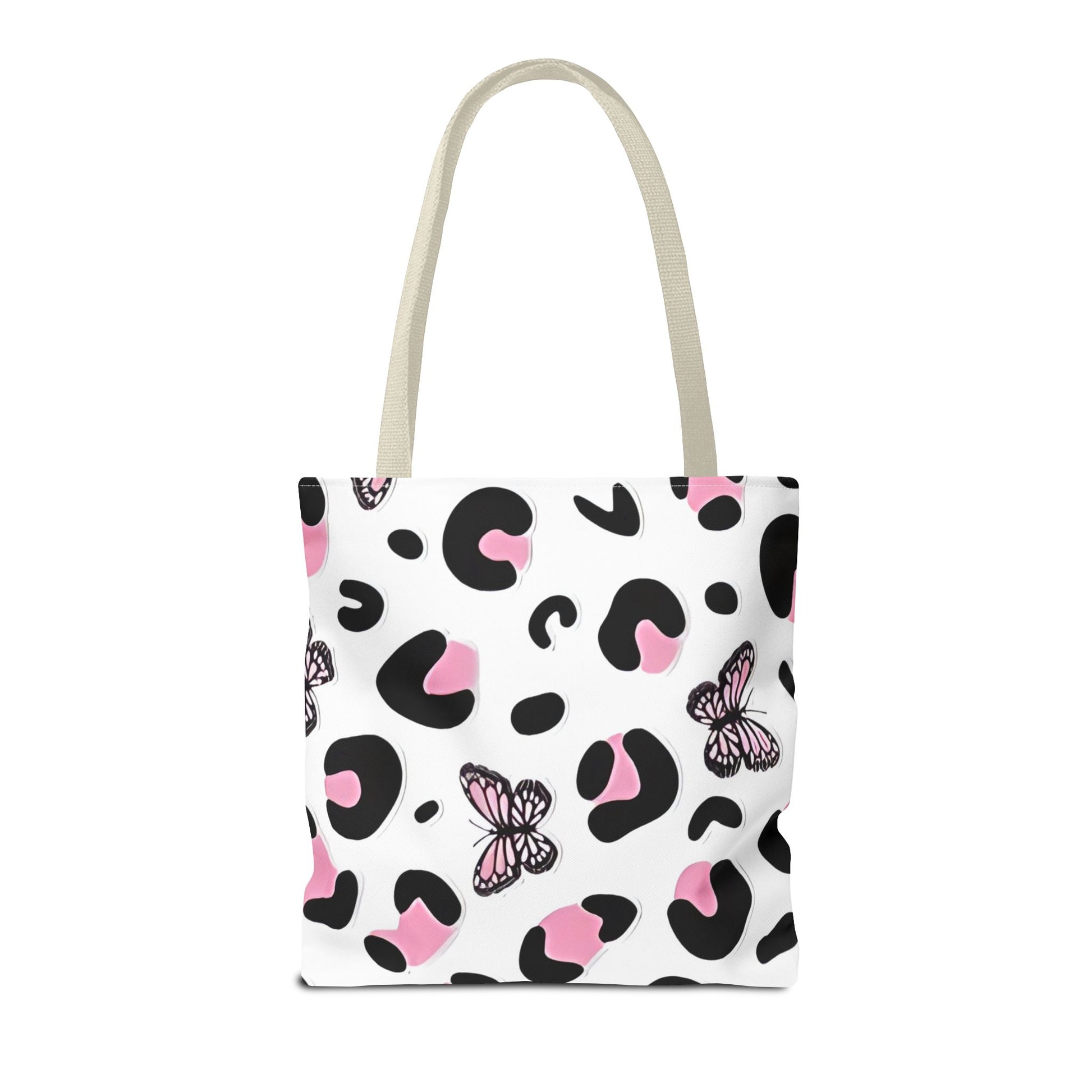 PINK ANIMAL PRINT/BUTTERFLY - Tote Bag (AOP) - Rock n Royalty Designs