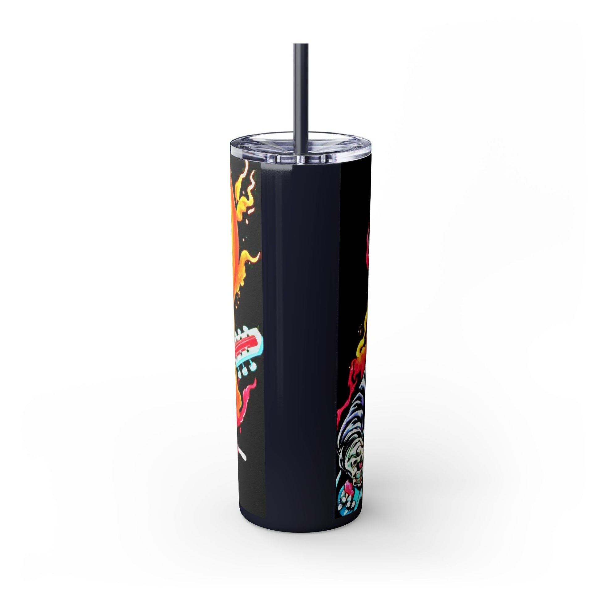 ROCKMAN Skinny Tumbler with Straw, 20oz Printify