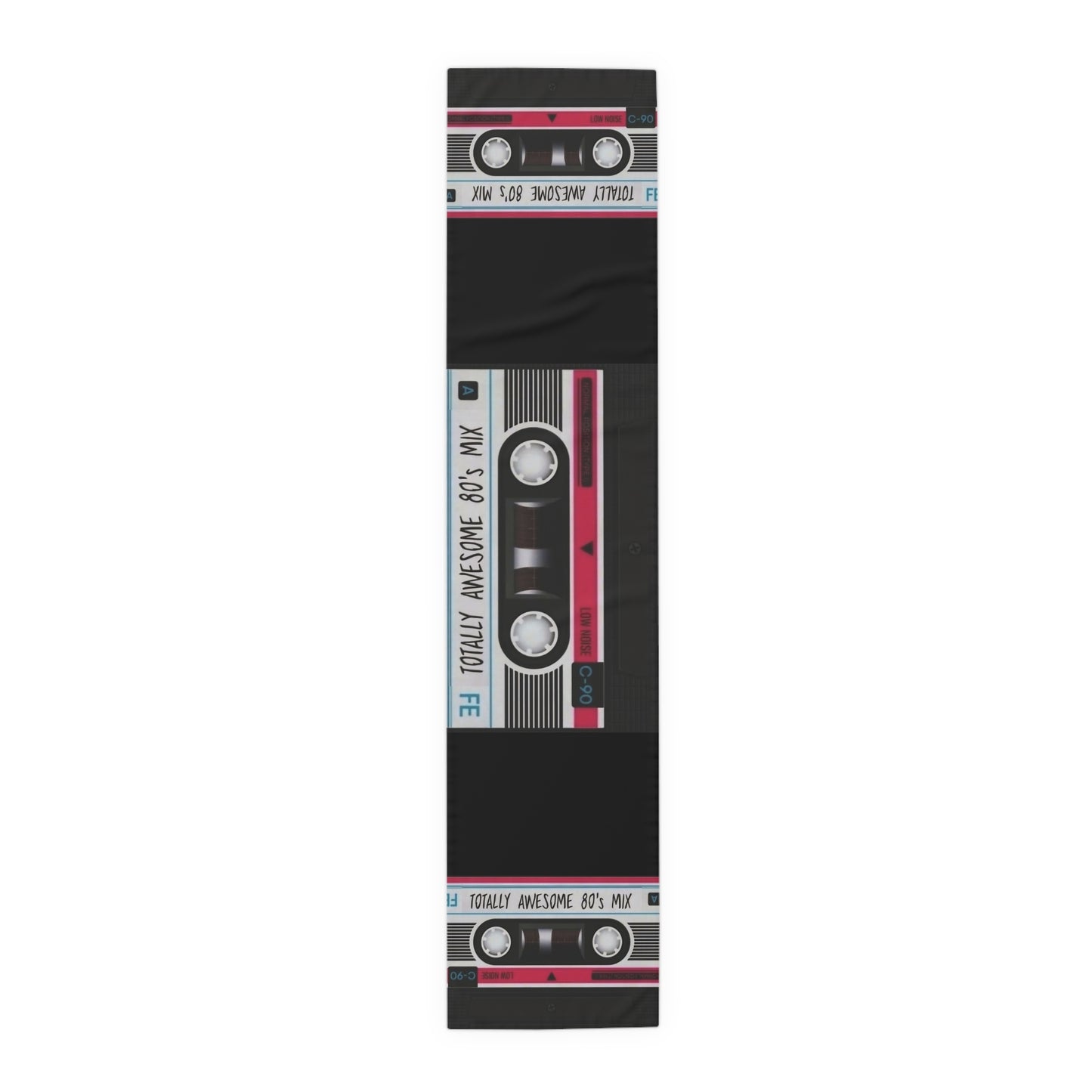 Cassette Tape - Awesome 80s Mix - Table Runner (Cotton, Poly) - Rock n Royalty Designs