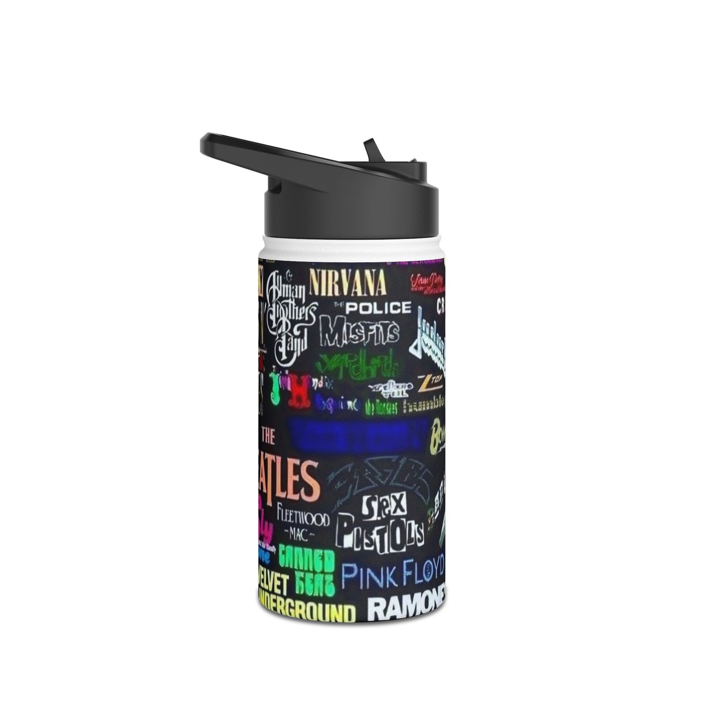 Stainless Steel Water Bottle, Standard Lid - Rock n Royalty Designs