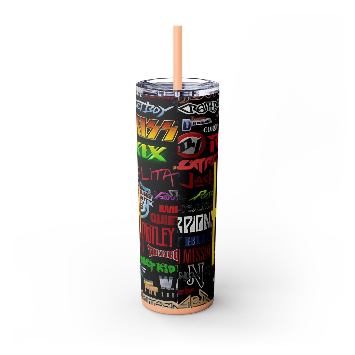 Hair Mania - Skinny Tumbler with Straw, 20oz - Rock n Royalty Designs