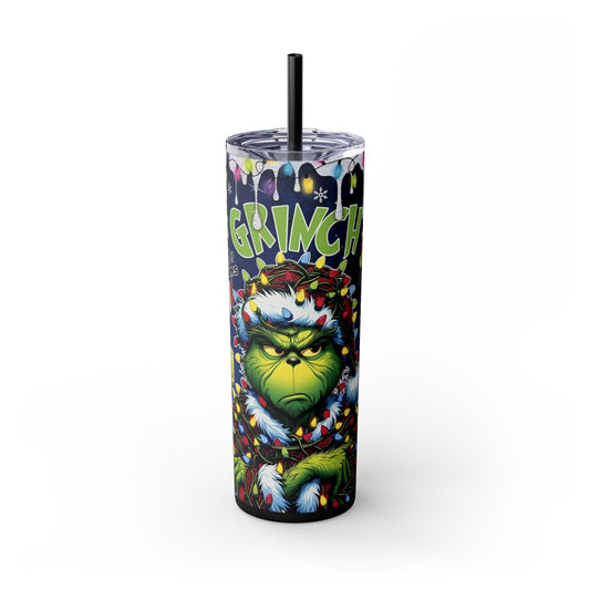 DONT BE A GRINCH Tumbler with Straw, 20oz Printify