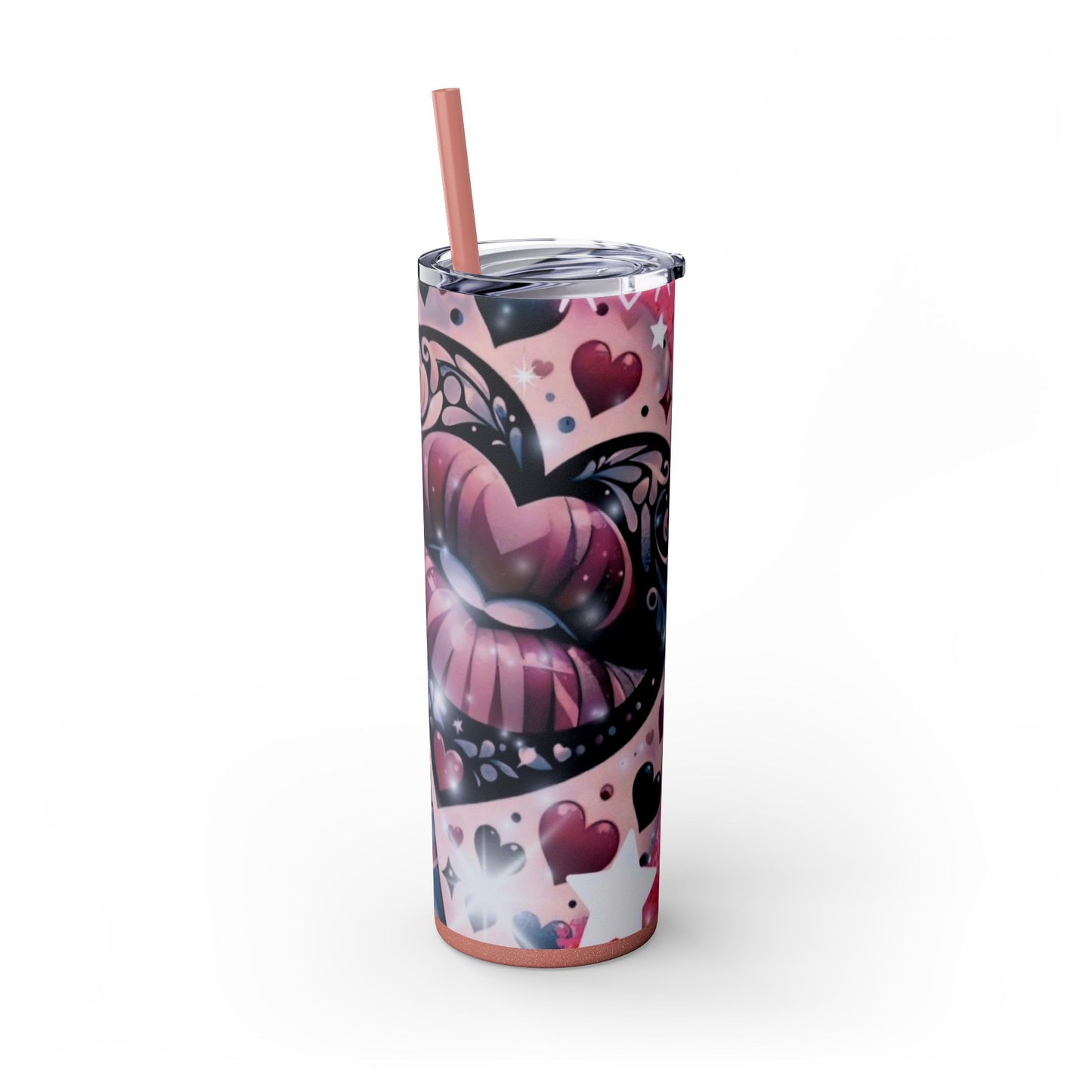 Skinny Tumbler with Straw, 20oz - Rock n Royalty Designs