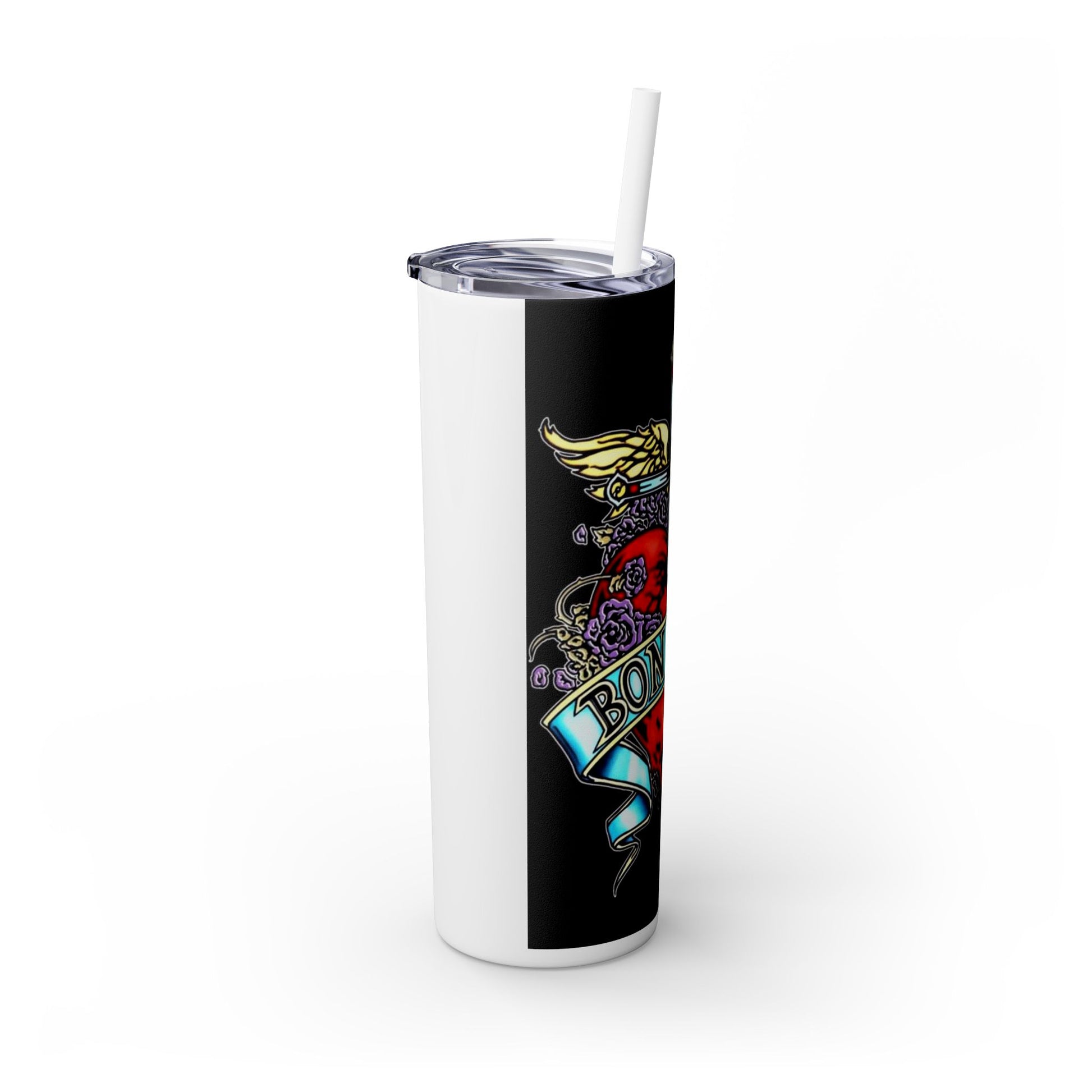 Bon Jovi Skinny Tumbler with Straw, 20oz - Rock n Royalty Designs