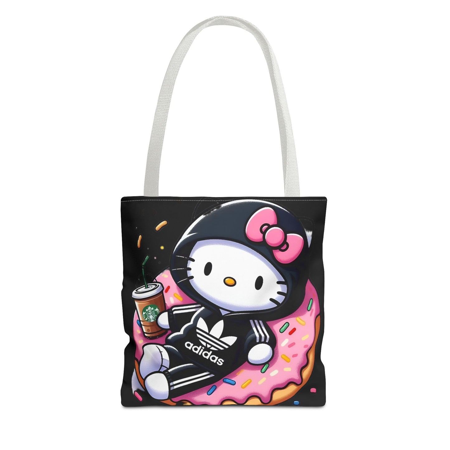 Cute Goth Style Tote Bag | Kawaii Character with Edgy Streetwear Printify