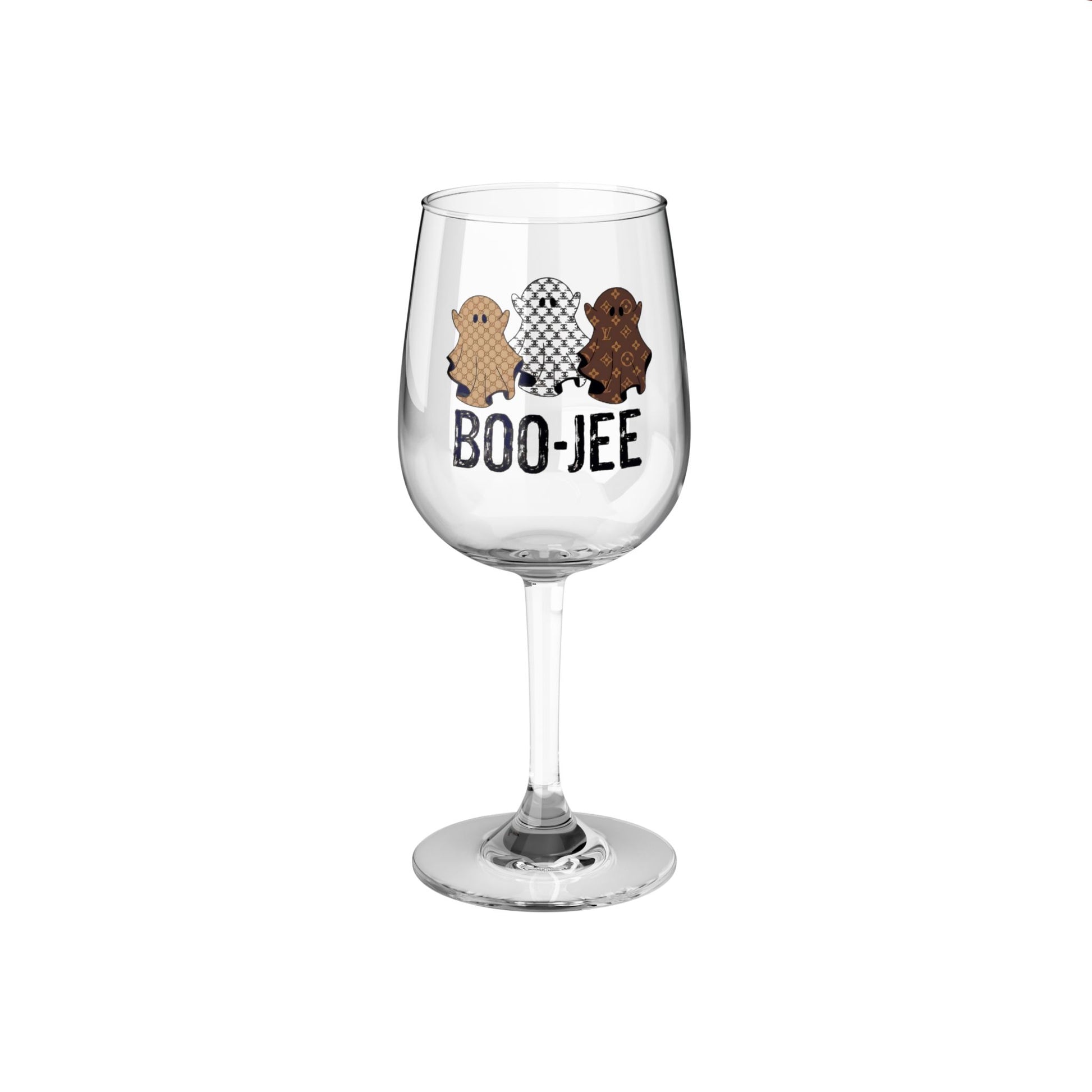 BOO-JEE -  Wine Glass, 12oz Printify