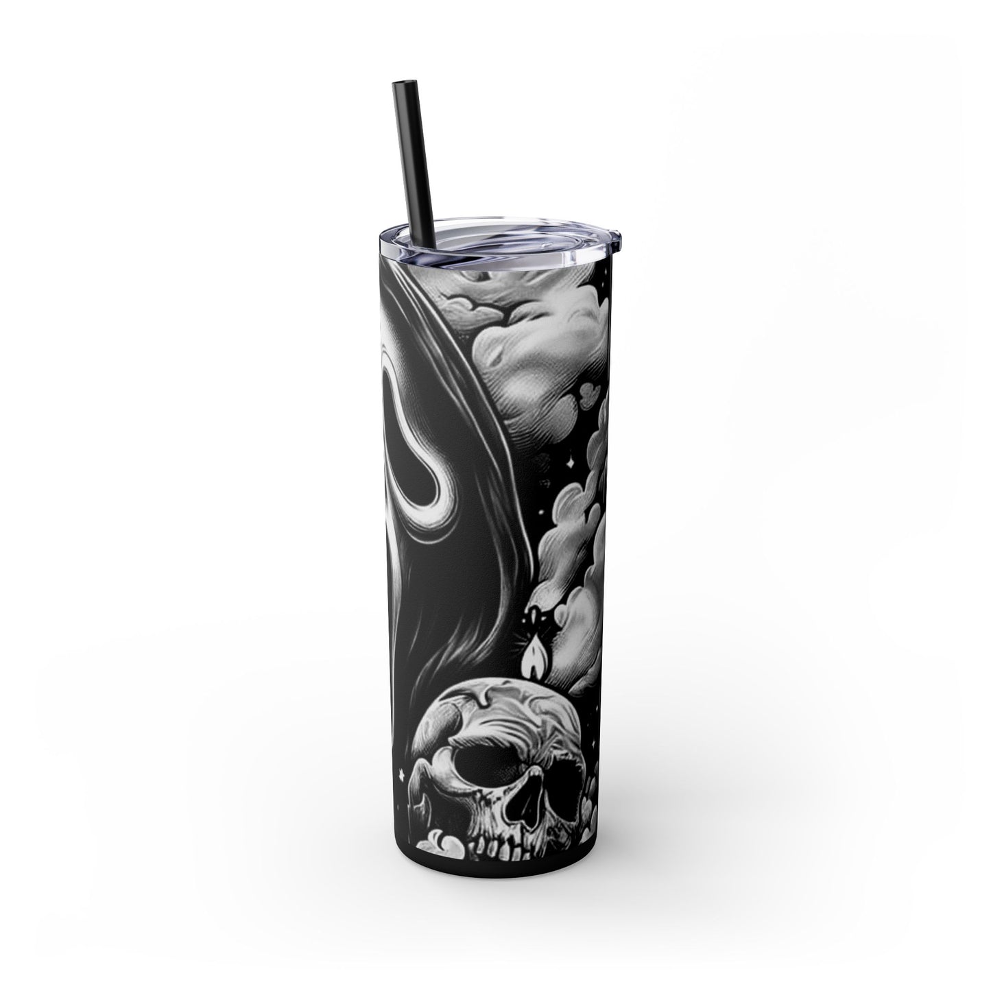 HALLOWEEN GHOSTFACE - Skinny Tumbler with Straw, 20oz Printify