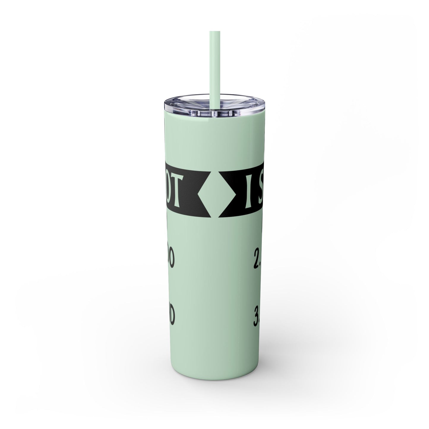 I SWEAR A LOT - Skinny Tumbler with Straw, 20oz Printify