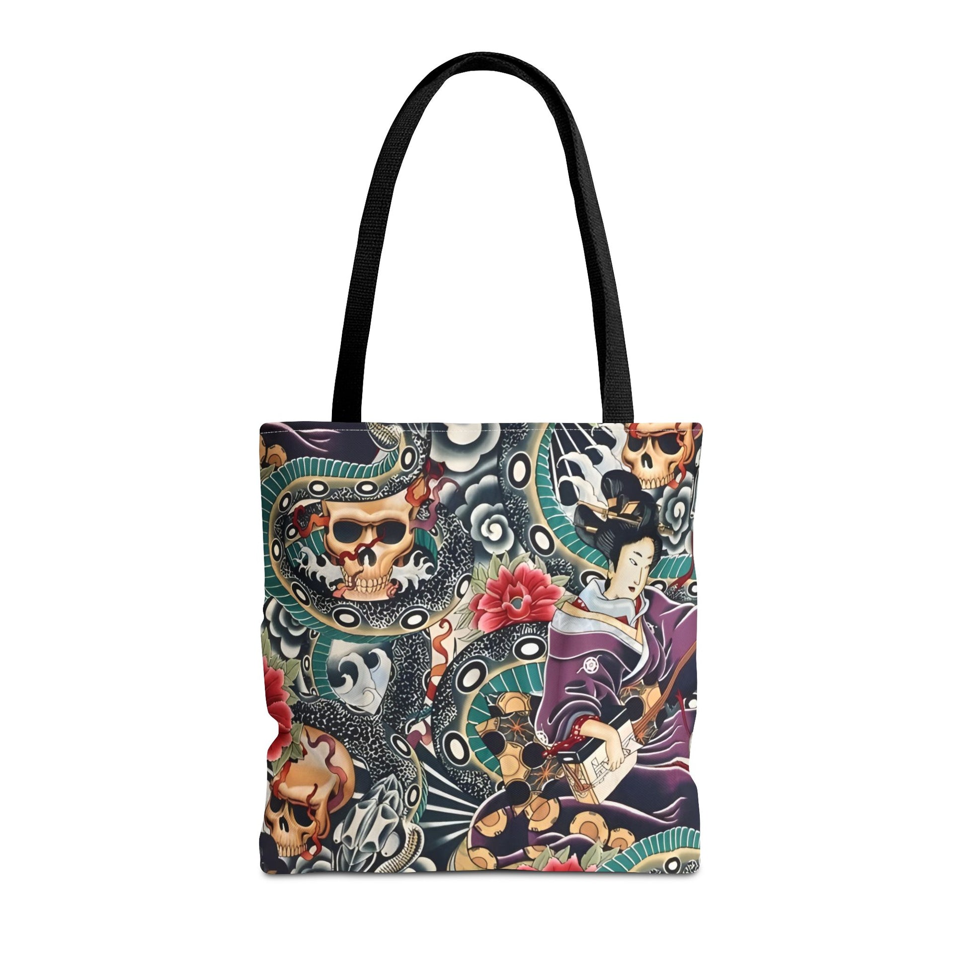 Skull/Snake Abstract - Tote Bag (AOP) - Rock n Royalty Designs