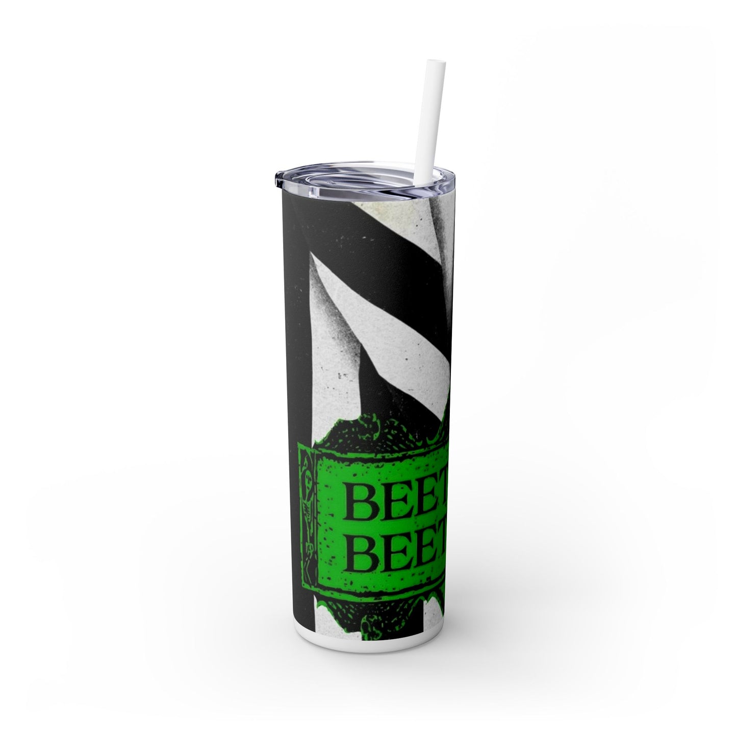 BEETLEJUICE BEETLEJUICE - Skinny Tumbler with Straw, 20oz - Rock n Royalty Designs