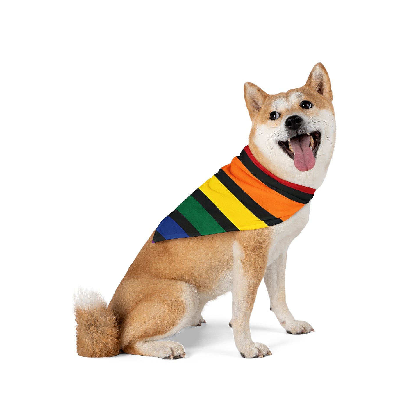 RAINBOW STRIPED -Pet Bandana - Rock n Royalty Designs