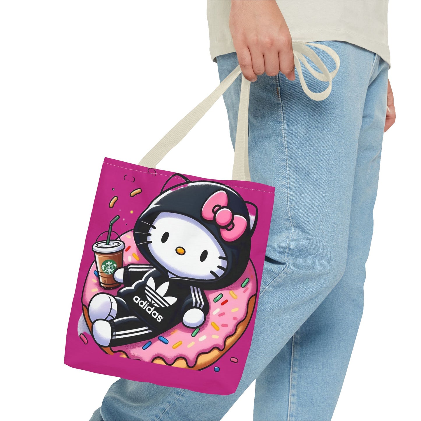 Cute Rocker Kitty Black Tote Bag – Rock n' Royalty Designs Printify