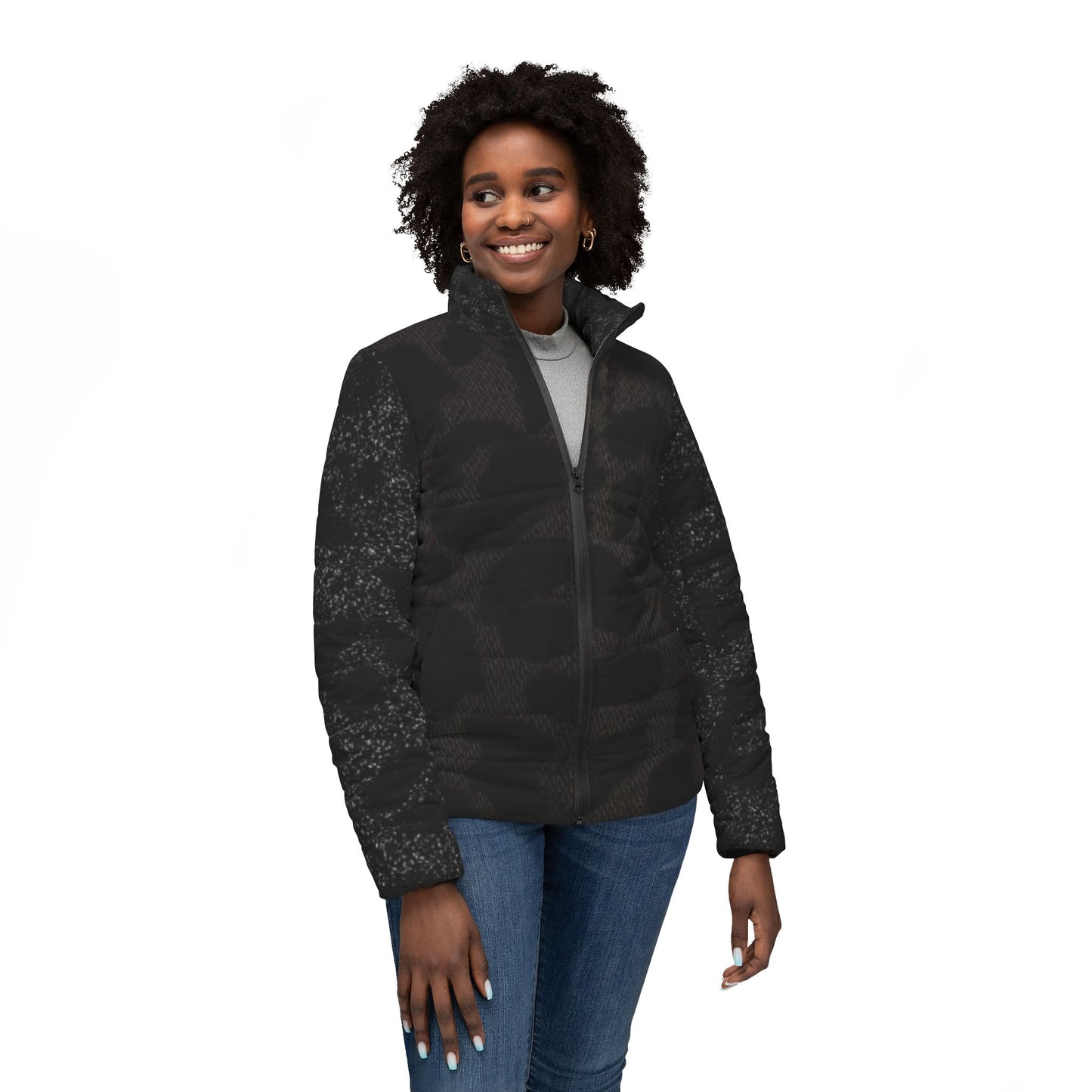 Animal Print- Women’s Puffer Jacket (AOP) - Rock n Royalty Designs