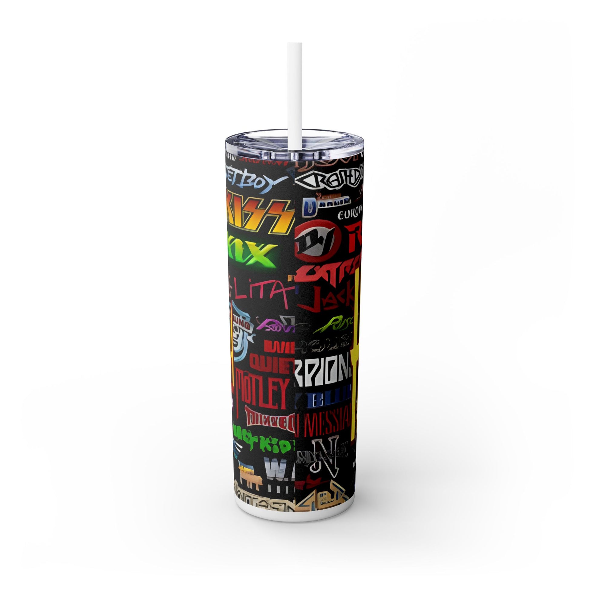 Hair Mania - Skinny Tumbler with Straw, 20oz - Rock n Royalty Designs