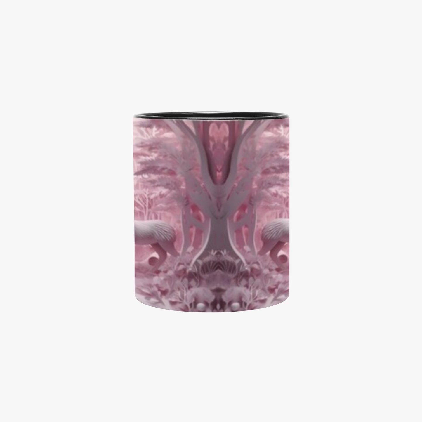 Pink DeerMug with Black Inside Rock n Royalty Designs