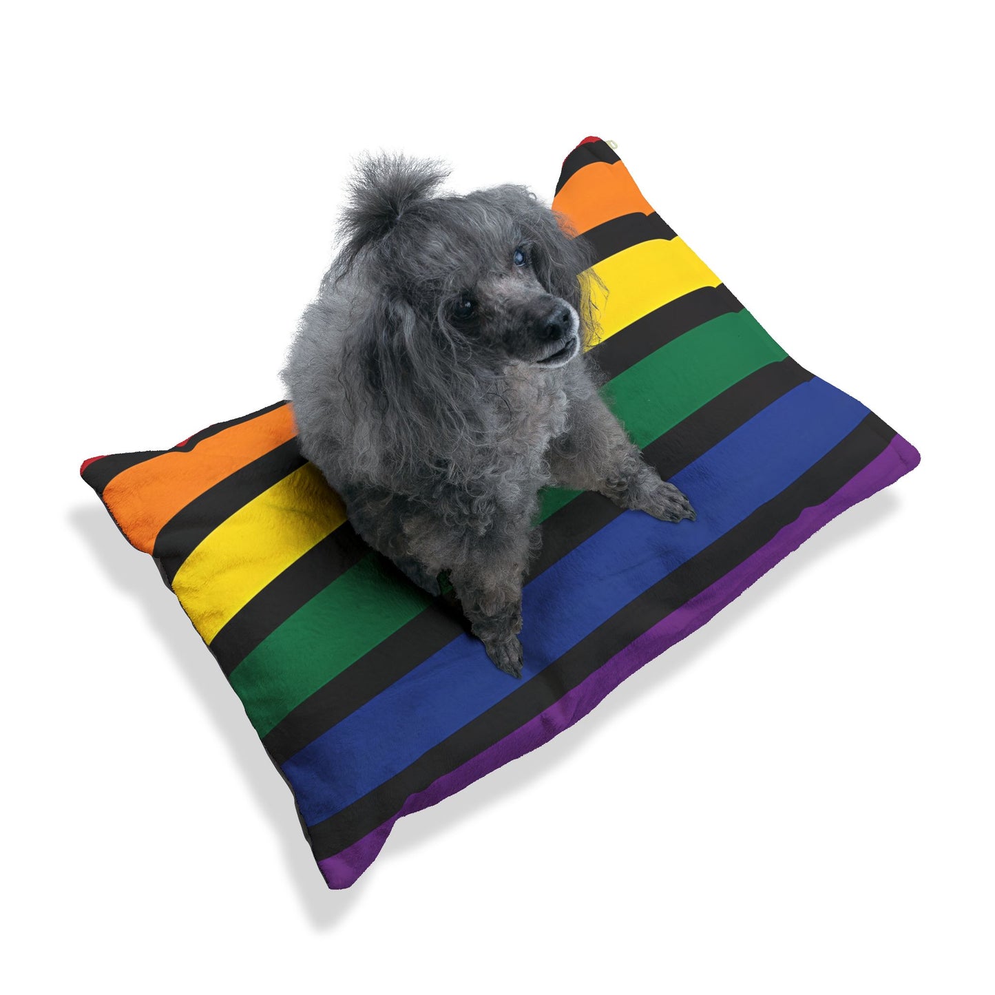 RAINBOW STRIPED PET BED - 3 SIZES - Pet Bed Printify