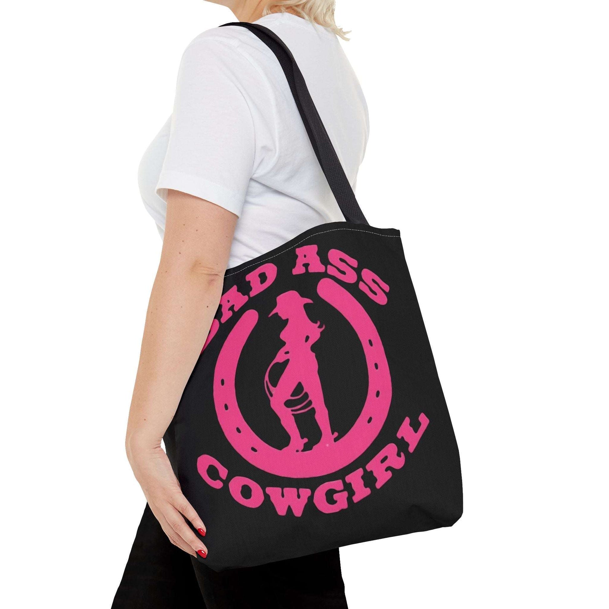 BAD ASS COWGIRL - 2 DESIGNS 1 Tote Bag (AOP)