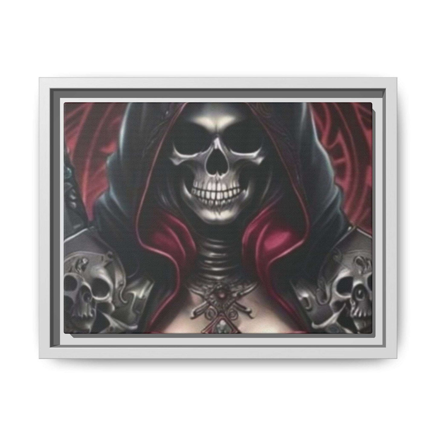 "Dark Fantasy Grim Reaper Art | Gothic Skull Wall Decor | Macabre Framed Print"