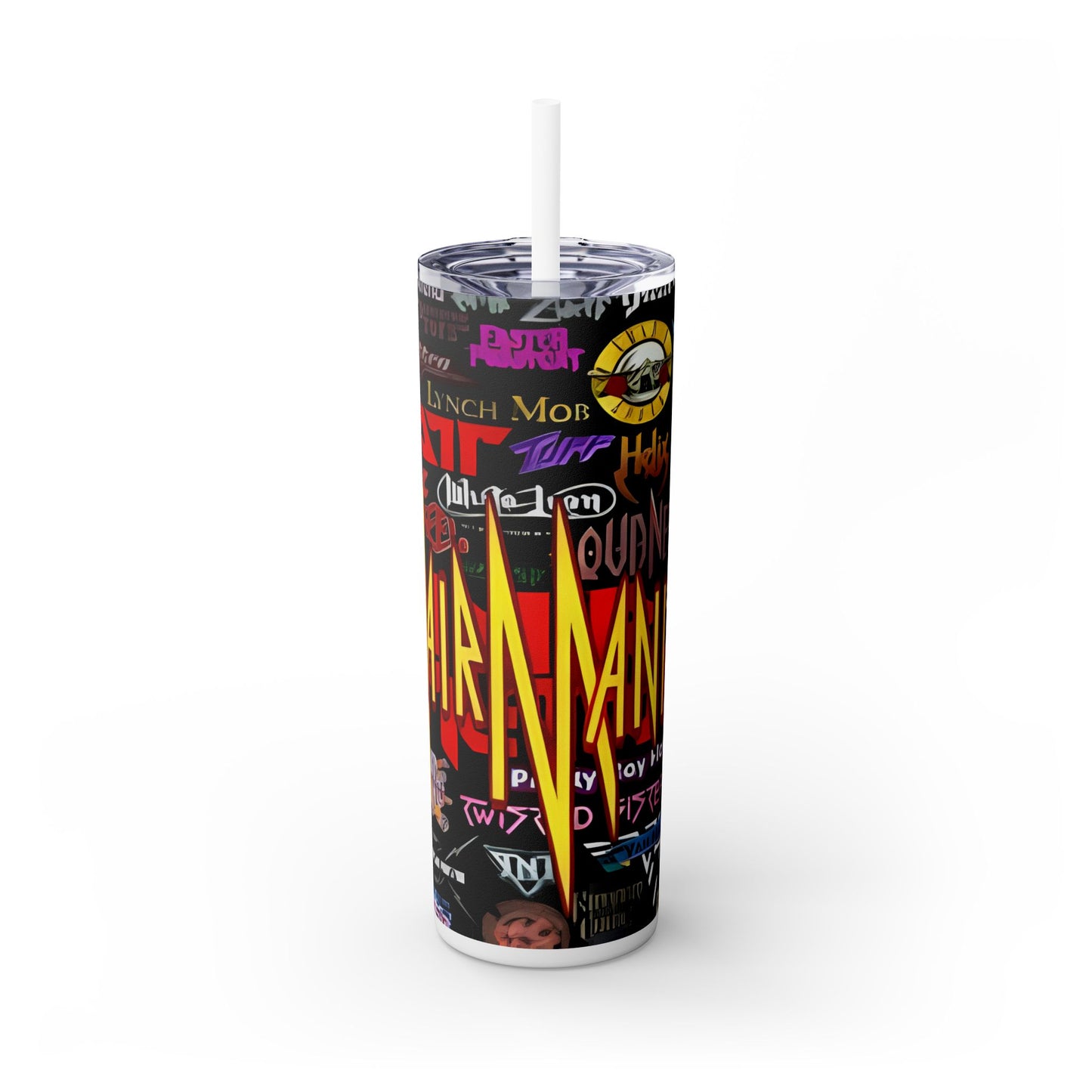 Hair Mania - Skinny Tumbler with Straw, 20oz - Rock n Royalty Designs