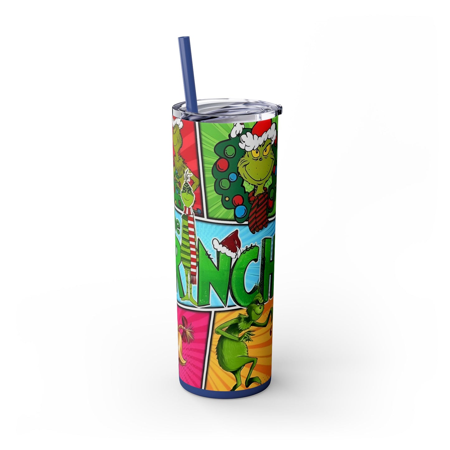 Funny Grinch and Friends Skinny Tumbler