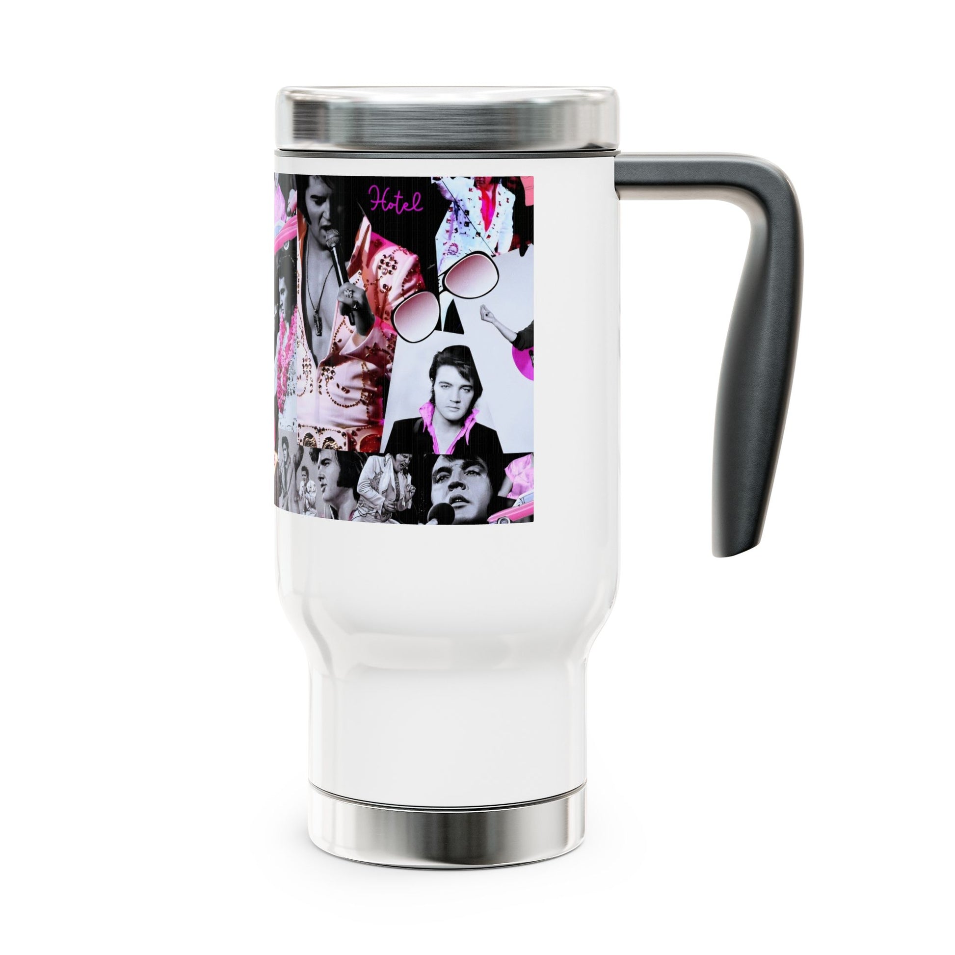 The King og Rock n Roll -:Stainless Mug with Handle, 14oz Printify