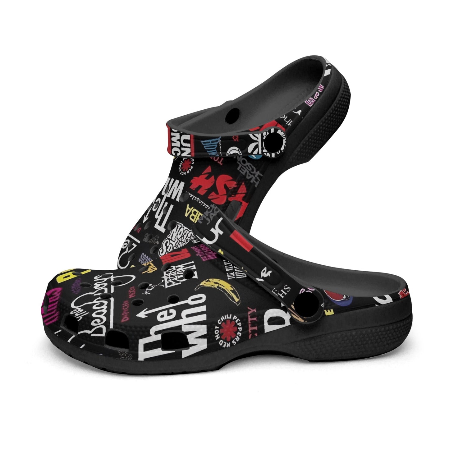 Rock Music Clogs | Black Rock n Royalty Designs