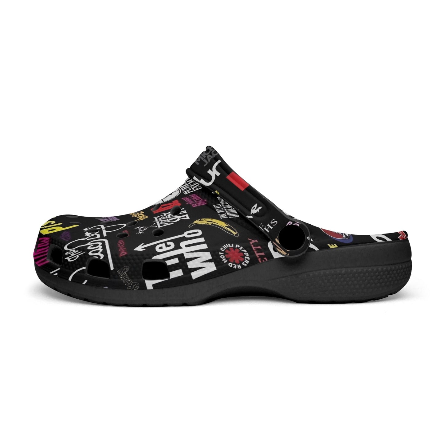 Rock Music Clogs | Black Rock n Royalty Designs