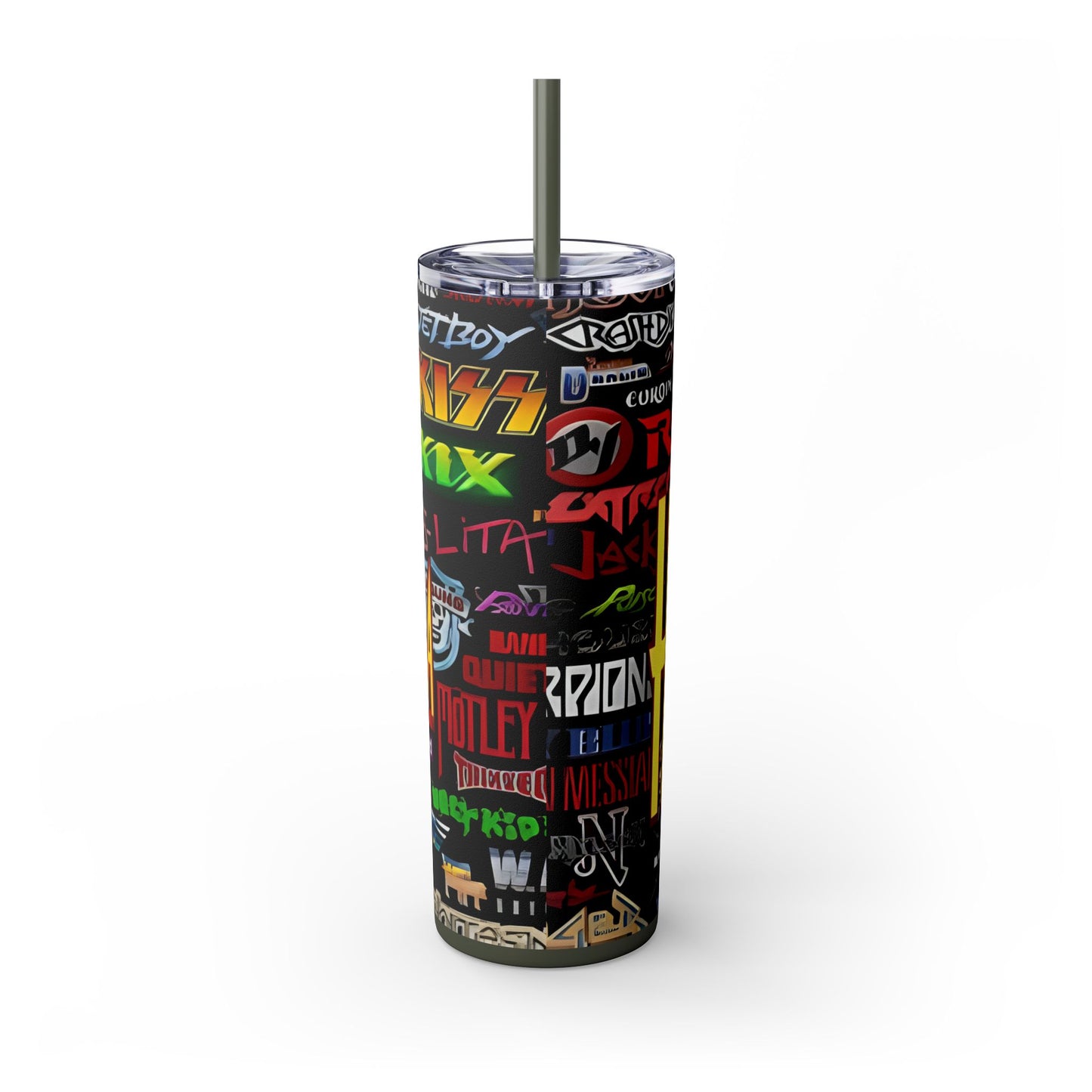 Hair Mania - Skinny Tumbler with Straw, 20oz - Rock n Royalty Designs