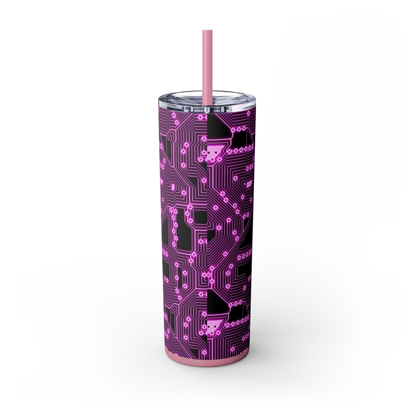 "Tech Pink Circuit Board Tumbler" Printify