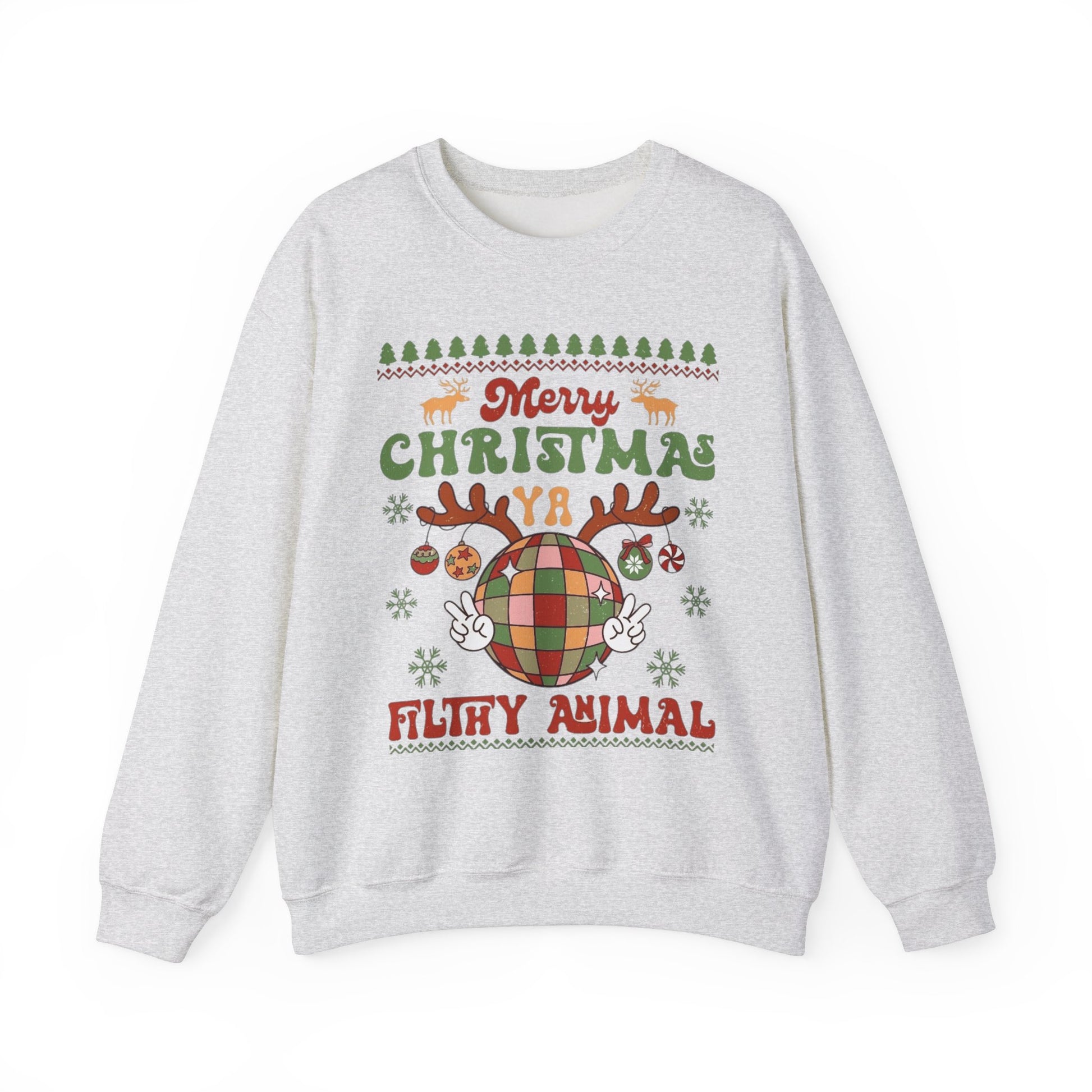 ITS CHRISTMAS YOU FILTHY ANIMAL - Unisex Heavy Blend™ Crewneck Sweatshirt Printify