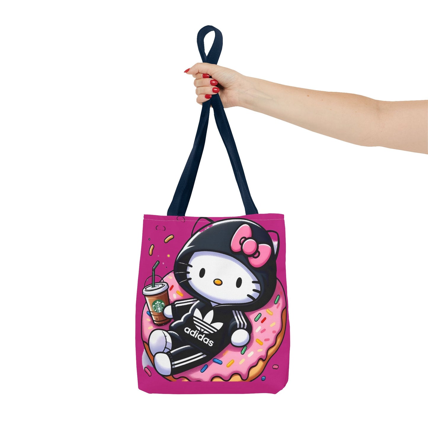 Cute Rocker Kitty Black Tote Bag – Rock n' Royalty Designs Printify