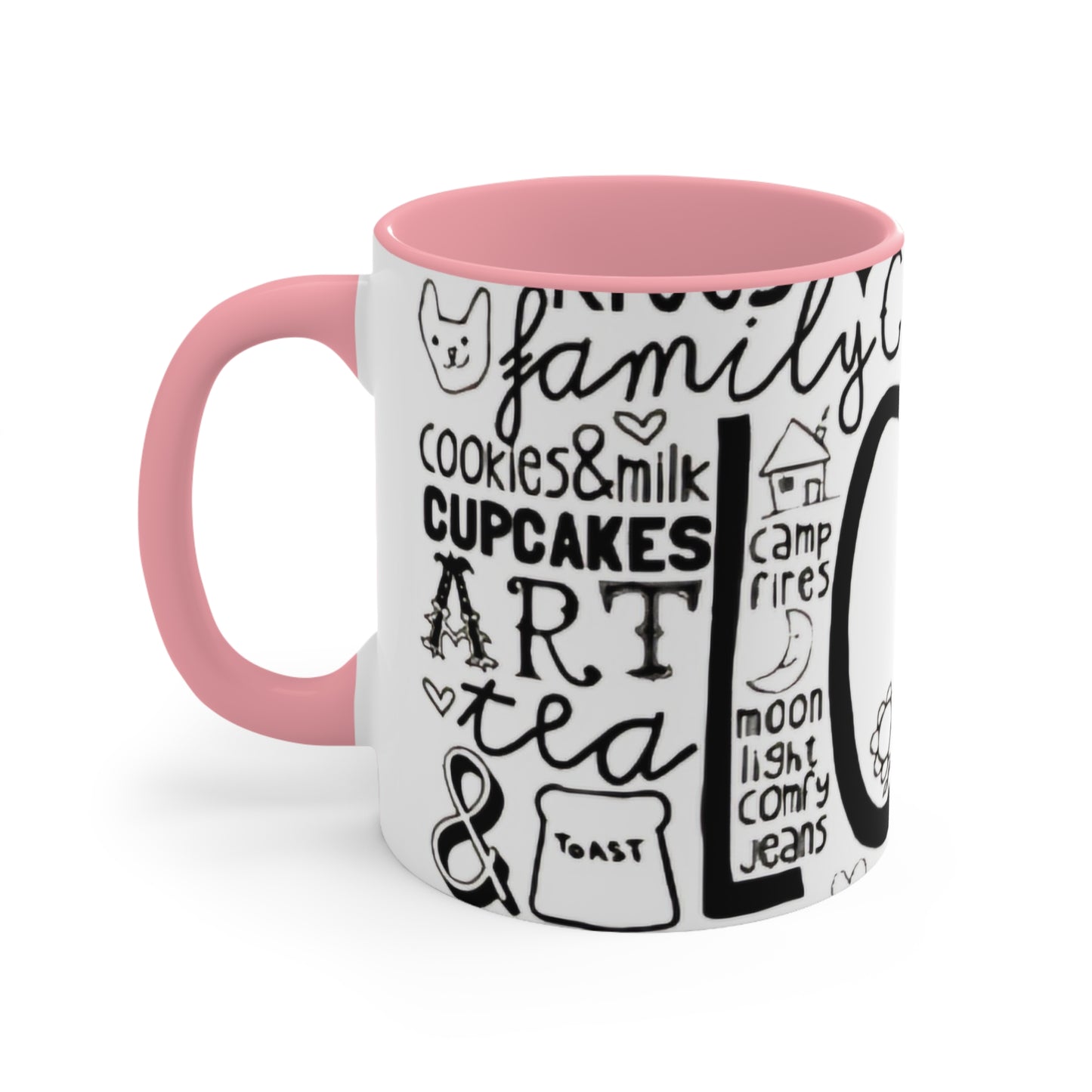 All LOVE- Accent Mugs - Rock n Royalty Designs