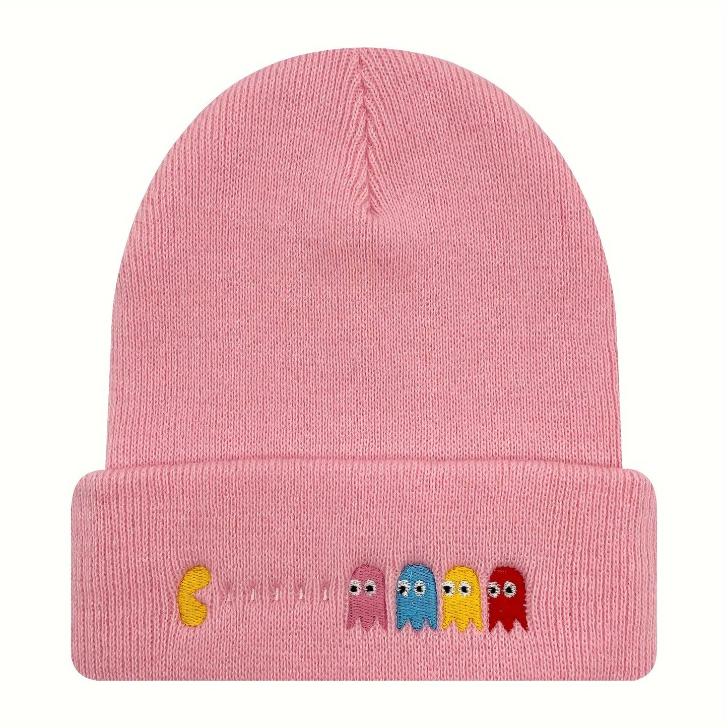 Adorable Pacman Character Knit Beanie - Rock n Royalty Designs