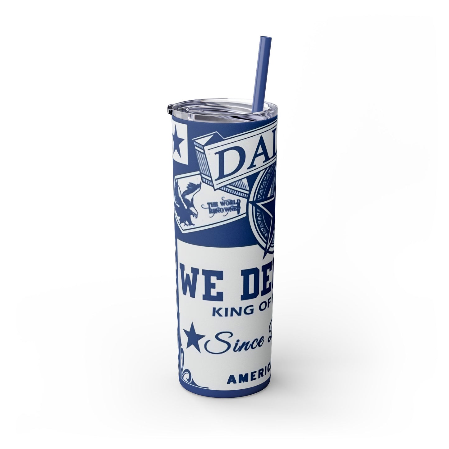 WE DEM BOYS - Skinny Tumbler with Straw, 20oz Printify