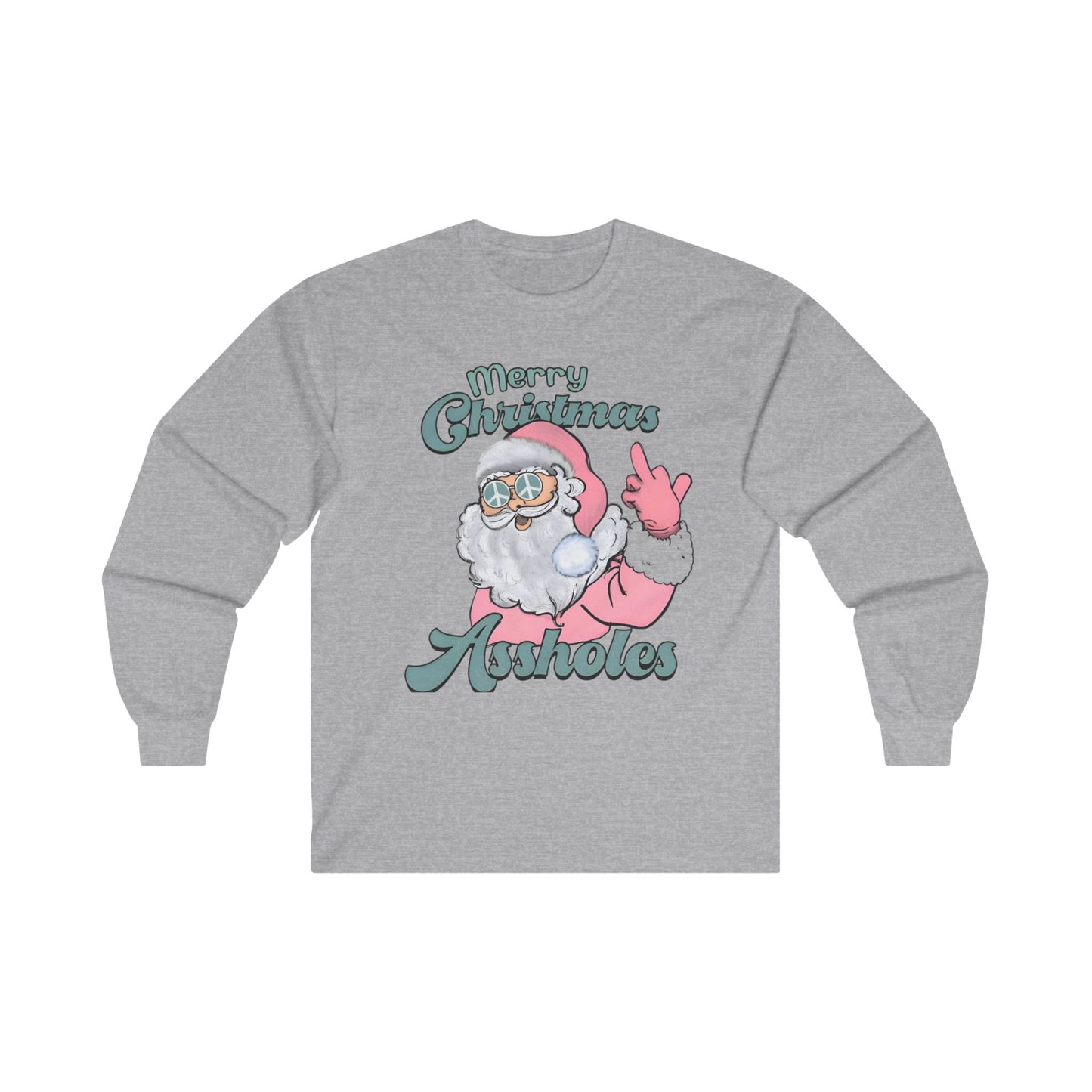 Merry Christmas A-Holes - Long Sleeve Tee Printify