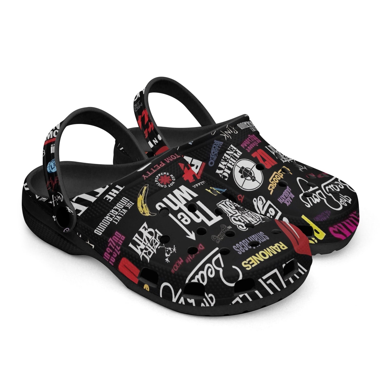 Rock Music Clogs | Black Rock n Royalty Designs