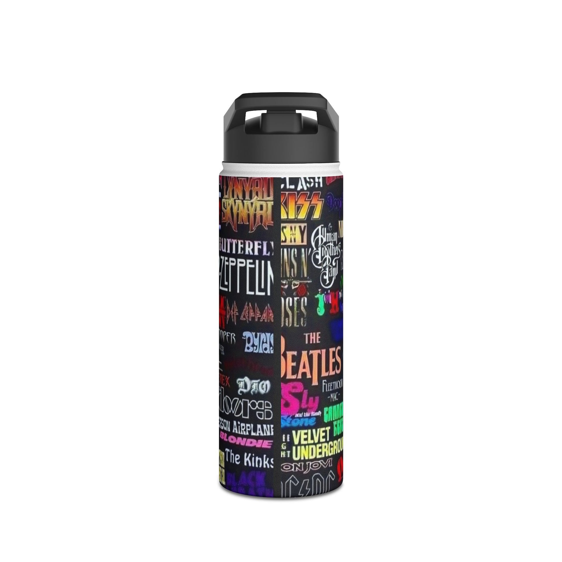 Stainless Steel Water Bottle, Standard Lid - Rock n Royalty Designs