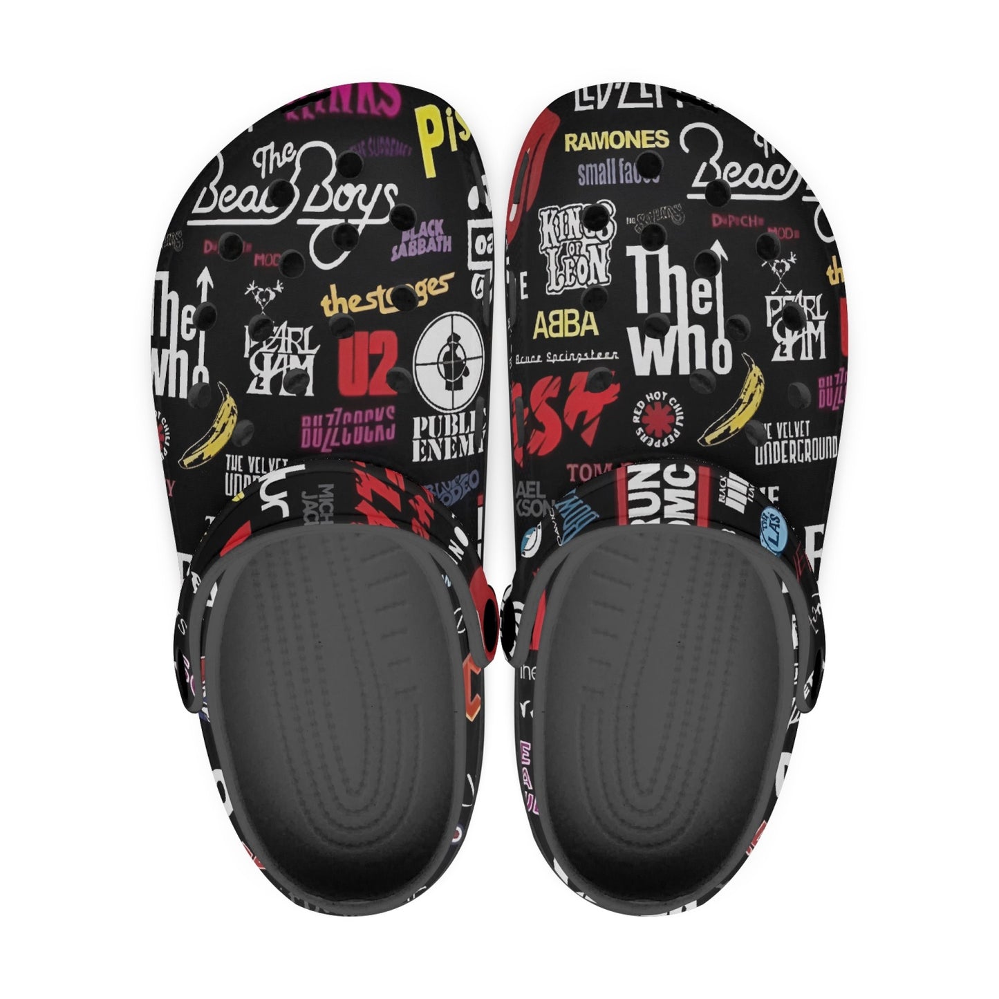 Rock Music Clogs | Black Rock n Royalty Designs