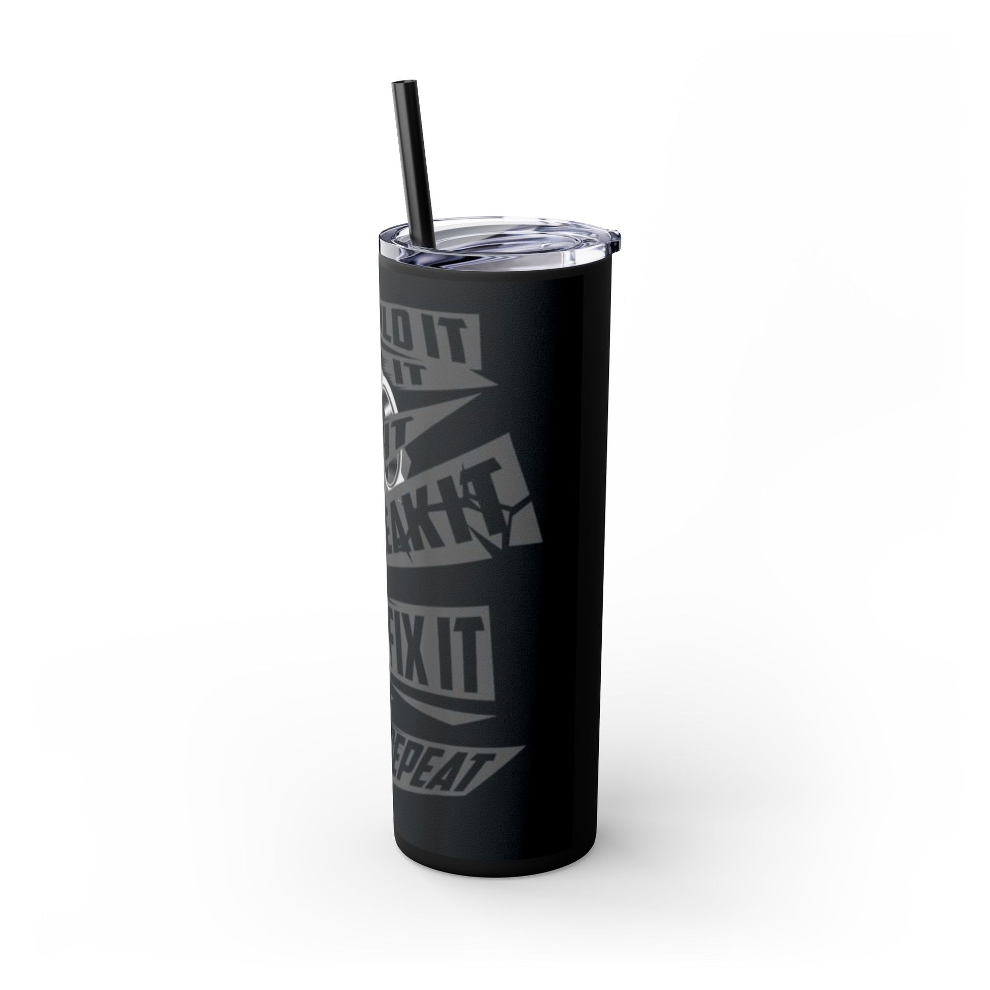 Mechanic- Skinny Tumbler with Straw, 20oz Printify