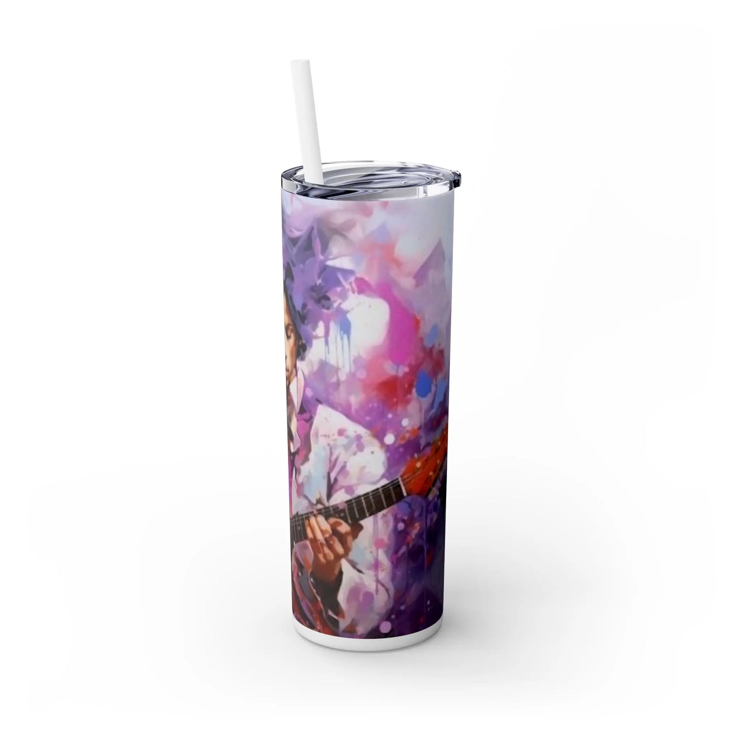 MUSIC - PRINCE - Skinny Tumbler with Straw, 20oz - Rock n Royalty Designs