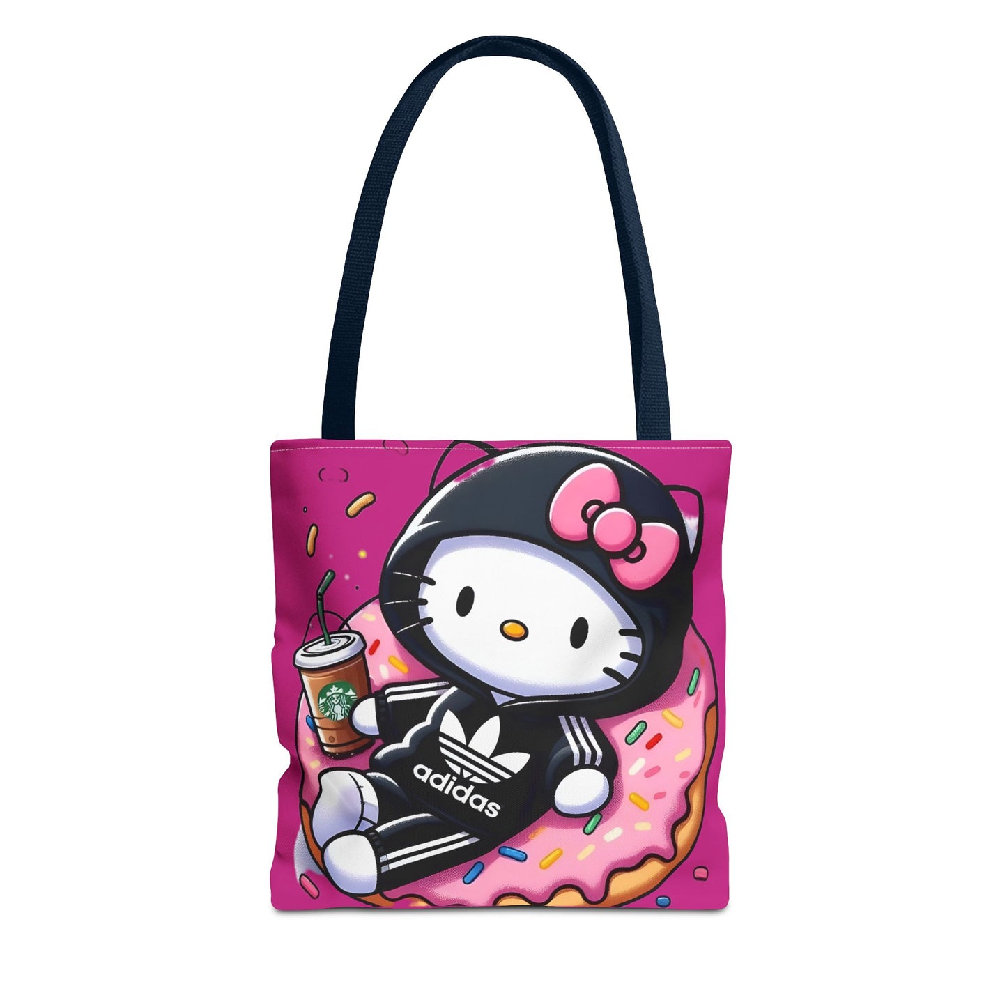 Cute Rocker Kitty Black Tote Bag – Rock n' Royalty Designs Printify