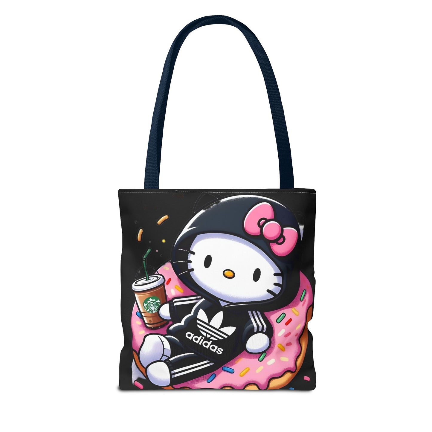 Cute Goth Style Tote Bag | Kawaii Character with Edgy Streetwear Printify